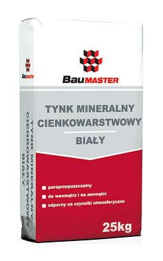 Thin layer mineral plaster